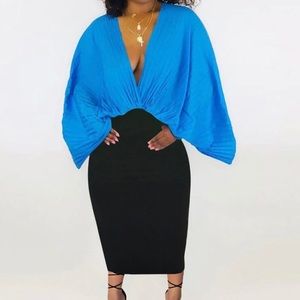 Chiffon Pleated Bodycon Bandage Dresses